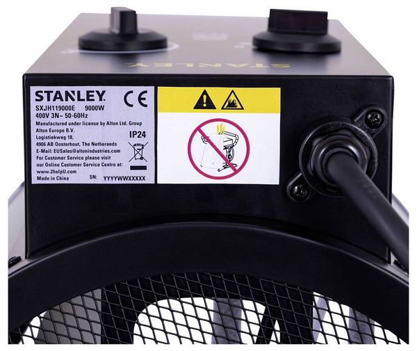Produktbild: STANLEY SXJH119000E Heizl&uuml;fter 9000W 90m&sup2; Schwarz/Gelb