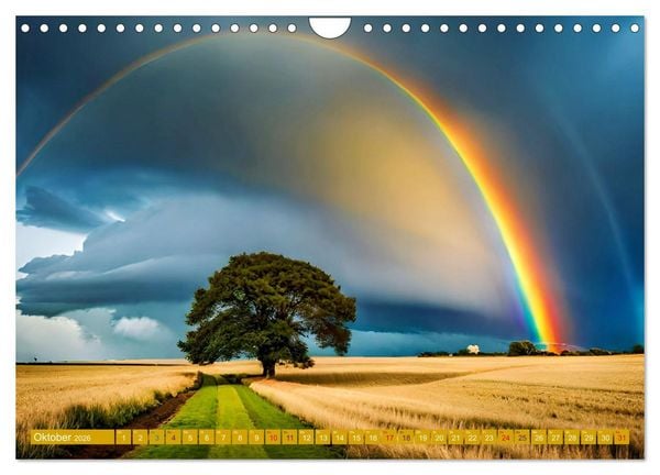 Produktbild: Himmlische Farbspiele - Regenbogen (Wandkalender 2026 DIN A4 quer), CALVENDO Monatskalender