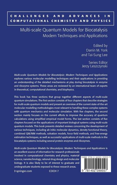 Produktbild: Multi-scale Quantum Models for Biocatalysis