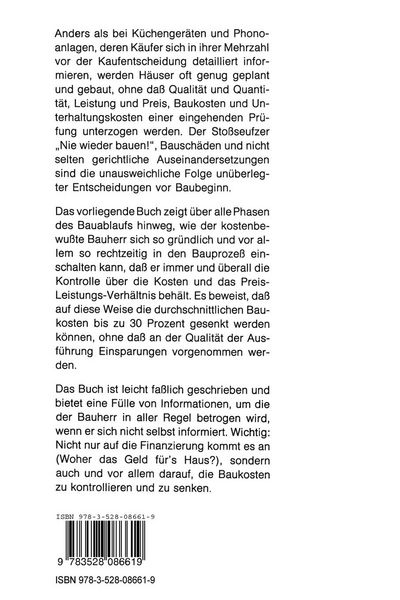 Produktbild: Bauherren planen, lenken, senken Baukosten