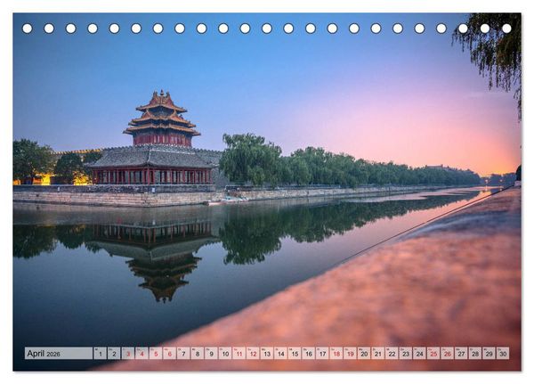 Produktbild: Metropolen Chinas - Peking, Shanghai, Hongkong (Tischkalender 2026 DIN A5 quer), CALVENDO Monatskalender