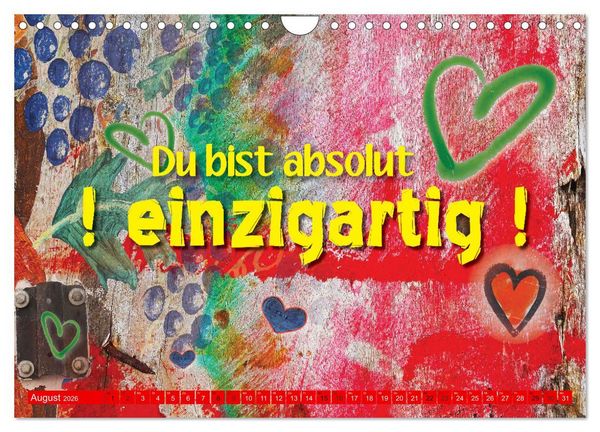 Produktbild: So sch&ouml;n, dass es dich gibt (Wandkalender 2026 DIN A4 quer), CALVENDO Monatskalender