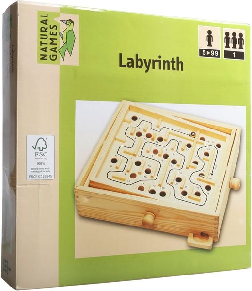 Produktbild: Classic Games Holz Labyrinth 30 x 25,5 cm