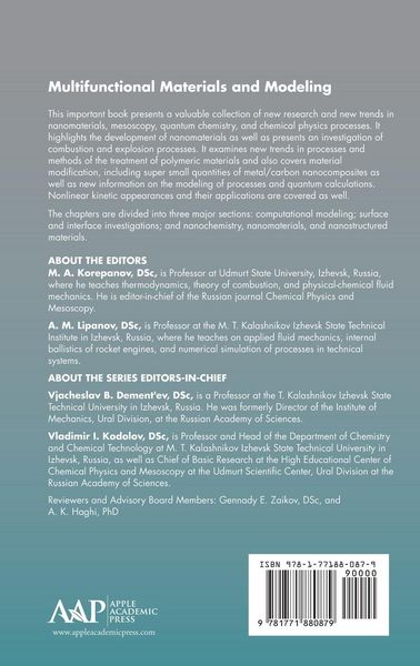 Produktbild: Multifunctional Materials and Modeling