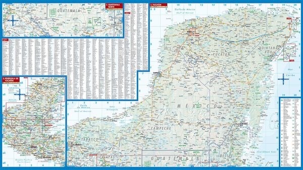 Produktbild: Yucat&aacute;n, Yucatan, Borch Map