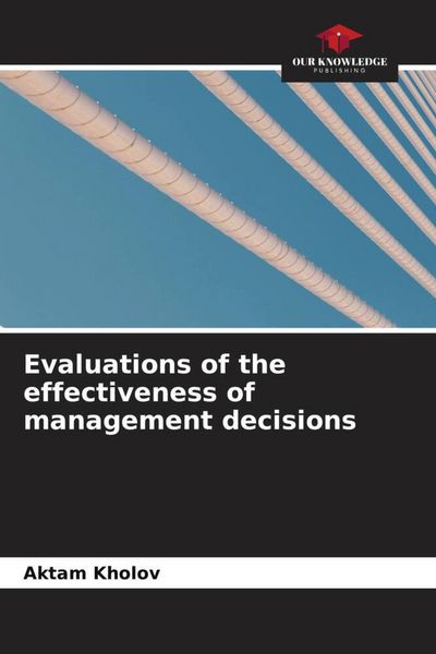 Produktbild: Evaluations of the effectiveness of management decisions