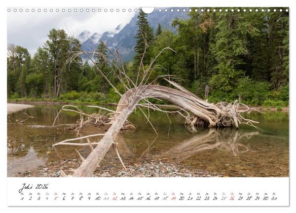 Produktbild: Glacier National Park Montana - USA (Wandkalender 2026 DIN A3 quer), CALVENDO Monatskalender