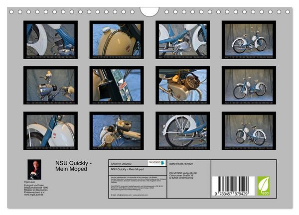 Produktbild: NSU Quickly - Mein Moped (Wandkalender 2026 DIN A4 quer), CALVENDO Monatskalender