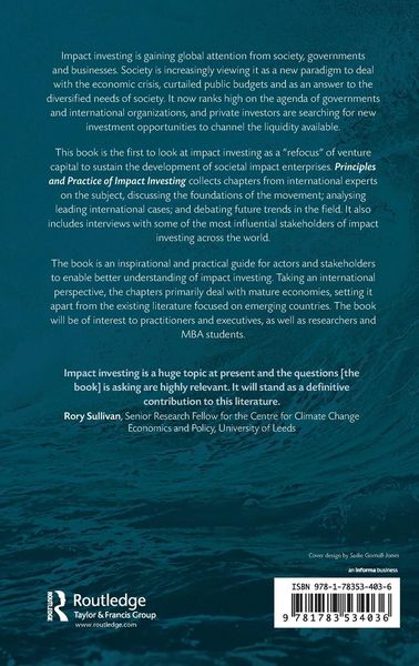 Produktbild: Principles and Practice of Impact Investing
