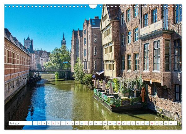 Produktbild: Gent - staunen und erleben (Wandkalender 2026 DIN A3 quer), CALVENDO Monatskalender
