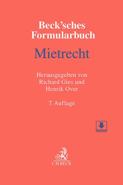 Produktbild: Beck'sches Formularbuch Mietrecht
