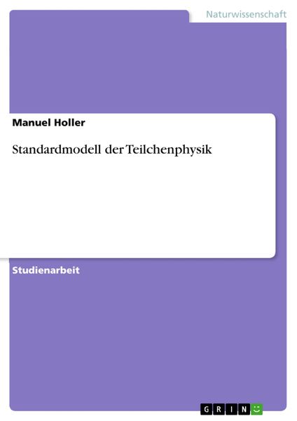 Produktbild: Standardmodell der Teilchenphysik