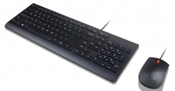 Lenovo Lenovo Essential Wired Combo - Tastatur- USB Tastatur, Maus-Set Deutsch, QWERTZ Schwarz