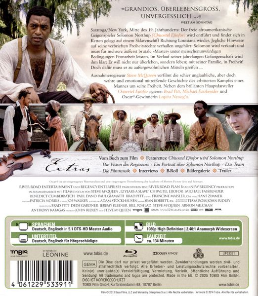 Produktbild: 12 Years a Slave