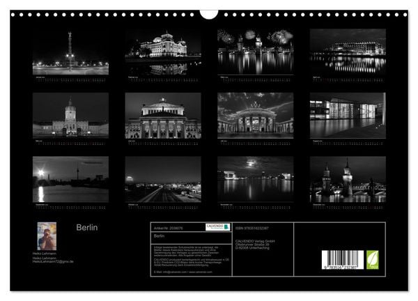Produktbild: Berlin (Wandkalender 2026 DIN A3 quer), CALVENDO Monatskalender