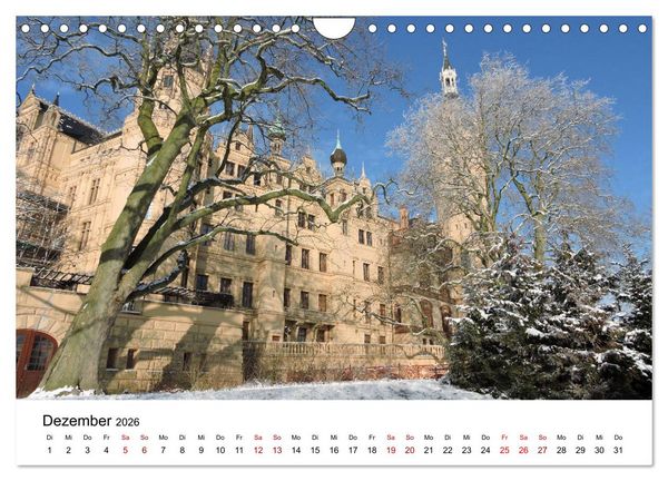 Produktbild: Schwerin - Landeshauptstadt von Mecklenburg-Vorpommern (Wandkalender 2026 DIN A4 quer), CALVENDO Monatskalender