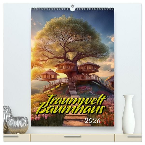 Produktbild: Traumwelt Baumhaus (hochwertiger Premium Wandkalender 2026 DIN A2 hoch), Kunstdruck in Hochglanz