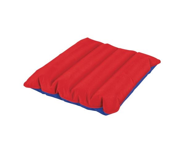 Produktbild: Sitzkissen Luftkissen Mikrofaser rot/blau 35x35cm