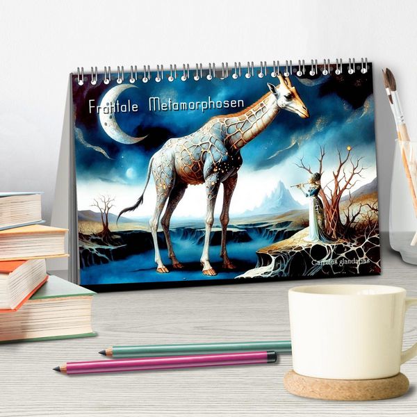 Produktbild: Fraktale Metamorphosen (Tischkalender 2027 DIN A5 quer), CALVENDO Monatskalender