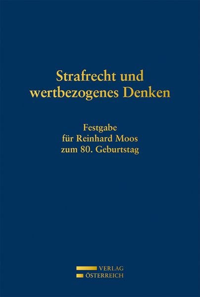 Produktbild: Strafrecht und wertbezogenes Denken
