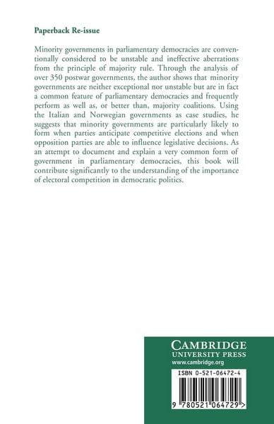 Produktbild: Minority Government and Majority Rule