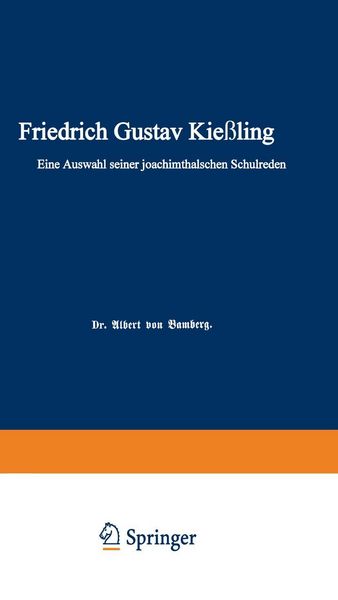 Produktbild: Friedrich Gustav Kie&szlig;ling