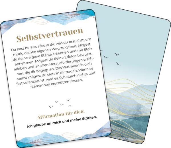 Produktbild: Affirmationskarten: Segensw&uuml;nsche f&uuml;r deinen Weg