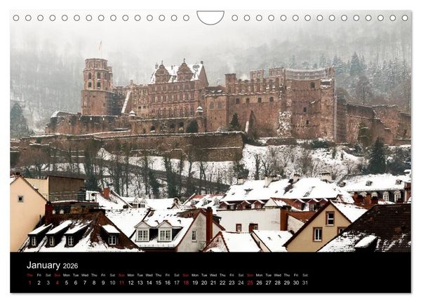Produktbild: Heidelberg - Views of a City (Wall Calendar 2026 DIN A4 landscape), CALVENDO 12 Month Wall Calendar