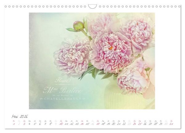 Produktbild: Vintage Flowers (Wandkalender 2026 DIN A3 quer), CALVENDO Monatskalender