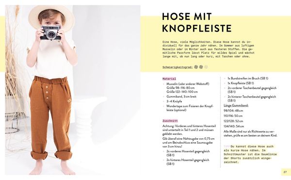 Produktbild: Mini-Masterclass &ndash; N&auml;hen mit Musselin f&uuml;r Kids