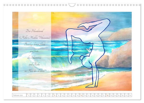 Produktbild: Yoga Elementarkr&auml;fte - Yoga Asanas zu den vier Elementen (Wandkalender 2026 DIN A3 quer), CALVENDO Monatskalender