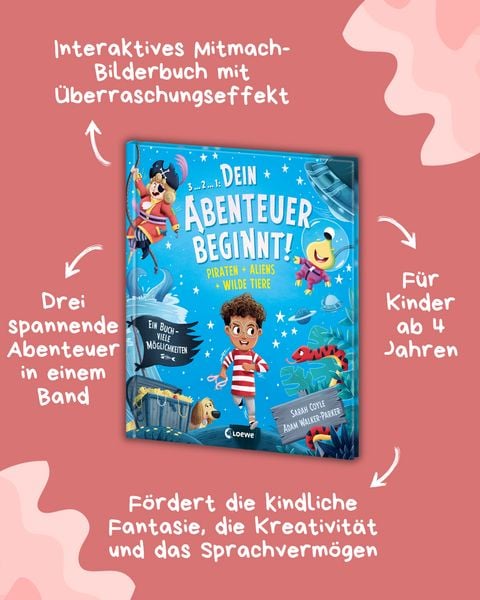 Produktbild: Dein Abenteuer beginnt! Piraten + Aliens + Wilde Tiere