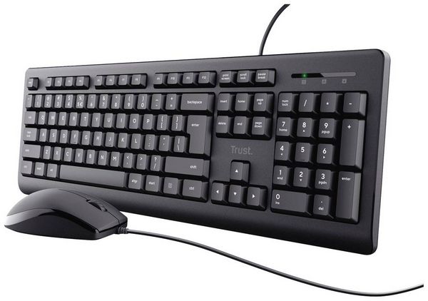 Produktbild: Trust TKM-250 Kabelgebunden Tastatur, Maus-Set Deutsch, QWERTZ Schwarz