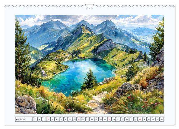 Produktbild: &Ouml;sterreich. Alpenzauber und Seentr&auml;ume (Wandkalender 2027 DIN A3 quer), CALVENDO Monatskalender
