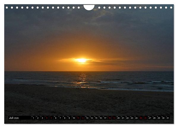 Produktbild: Entlang der Nordseek&uuml;ste (Wandkalender 2026 DIN A4 quer), CALVENDO Monatskalender