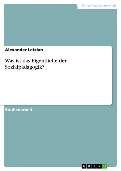 Produktbild: Was ist das Eigentliche der Sozialp&auml;dagogik?