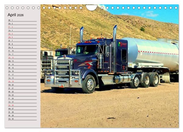 Produktbild: US-Trucks. Faszination Langhauber (Wandkalender 2026 DIN A4 quer), CALVENDO Monatskalender