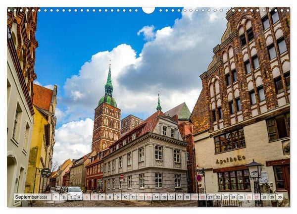 Produktbild: Stralsund Stadtansichten (Wandkalender 2026 DIN A3 quer), CALVENDO Monatskalender