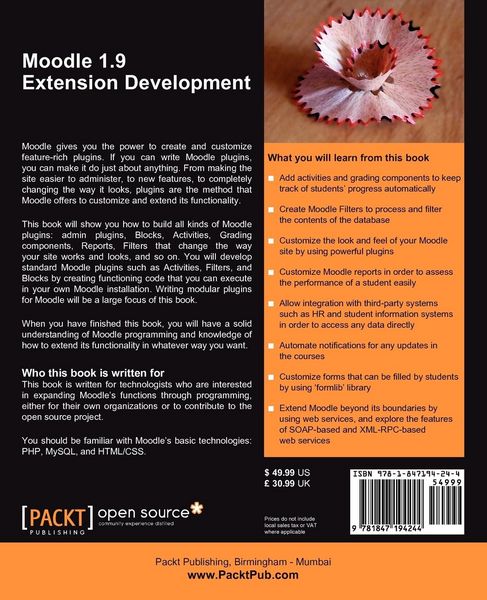 Produktbild: Moodle 1.9 Extension Development