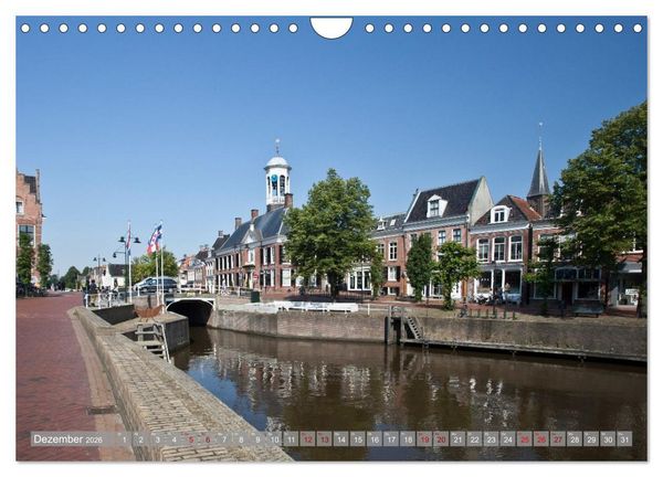 Produktbild: Hausbooturlaub Niederlande - Friesland und Groningen (Wandkalender 2026 DIN A4 quer), CALVENDO Monatskalender