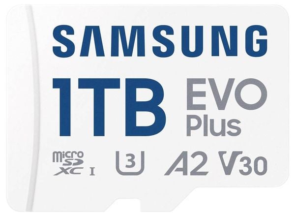 Produktbild: Samsung microSD Card EVO Plus microSD-Karte Retail 1TB A2 Application Performance Class, v30 Video Speed Class, UHS-Class