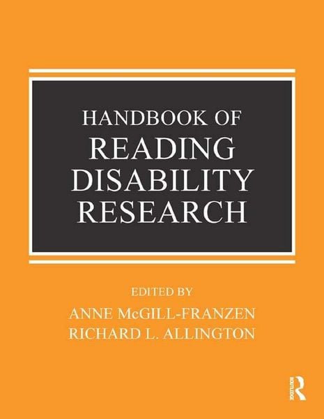 Produktbild: Handbook of Reading Disability Research
