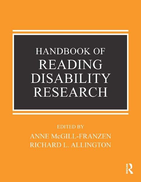 Produktbild: Handbook of Reading Disability Research