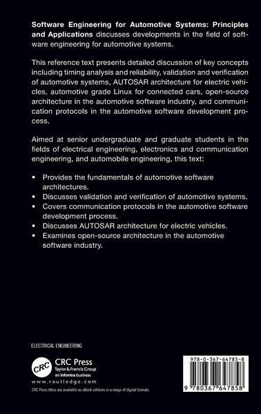 Produktbild: Software Engineering for Automotive Systems