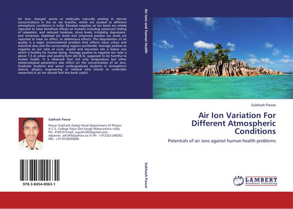 Produktbild: Air Ion Variation For Different Atmospheric Conditions