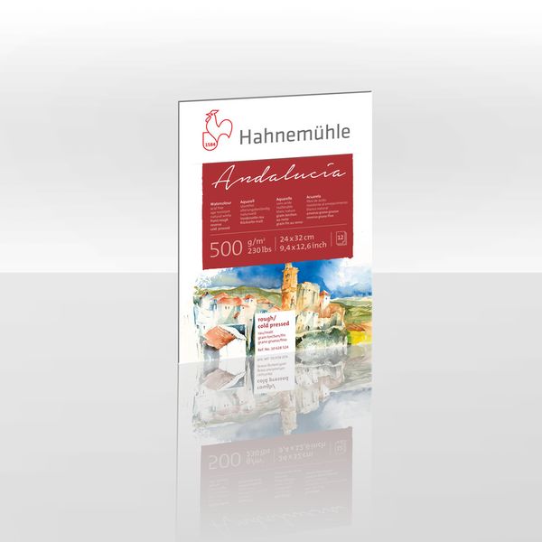 Produktbild: Hahnem&uuml;hle Papier Andaluc&iacute;a, 24 x 32 cm, 500 g/m&sup2;
