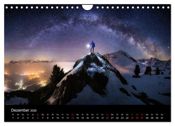 Produktbild: Sternensucher - Landschaft unter Sternen (Wandkalender 2026 DIN A4 quer), CALVENDO Monatskalender