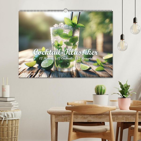Produktbild: Cocktail-Klassiker (Wandkalender 2026 DIN A2 quer), CALVENDO Monatskalender