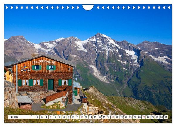 Produktbild: Rund um den Gro&szlig;glockner (Wandkalender 2026 DIN A4 quer), CALVENDO Monatskalender