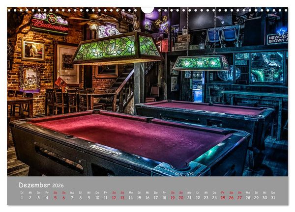 Produktbild: Freizeit Billard - Queue, Kugeln, Kreide und Tisch (Wandkalender 2026 DIN A3 quer), CALVENDO Monatskalender